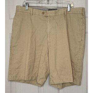 Peter Millar Flat Front Chino 100% Pima Cotton Yellow Golf Shorts Men's Size 38